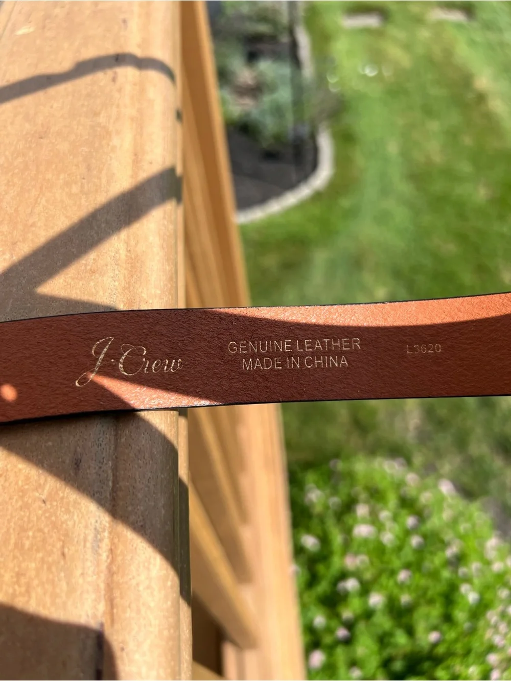 J. Crew Leopard Print Thin Belt with Gold Buckle